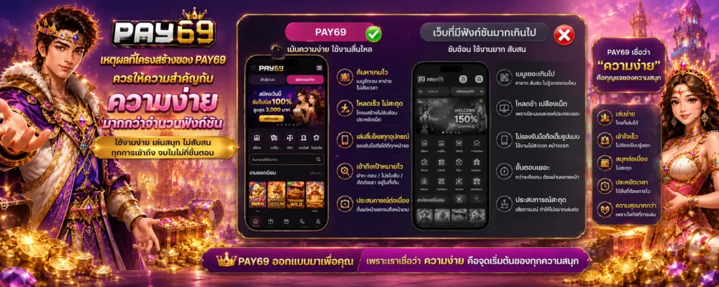 เหตุผลที่โครงสร้างของ pay69 ควรให้ความสำคัญกับความง่ายมากกว่าจำนวนฟังก์ชัน